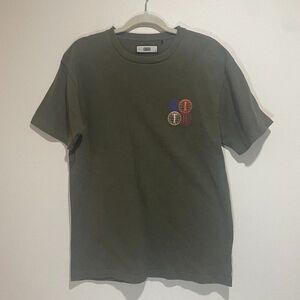 Kith Size M Short Sleeve Tee Shirt Green Globe Graphic